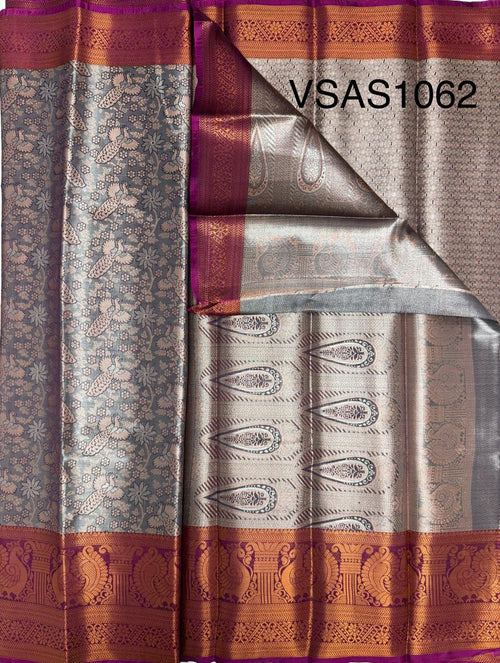 VSAS1062 - light lavender color body ,pallu , blouse.