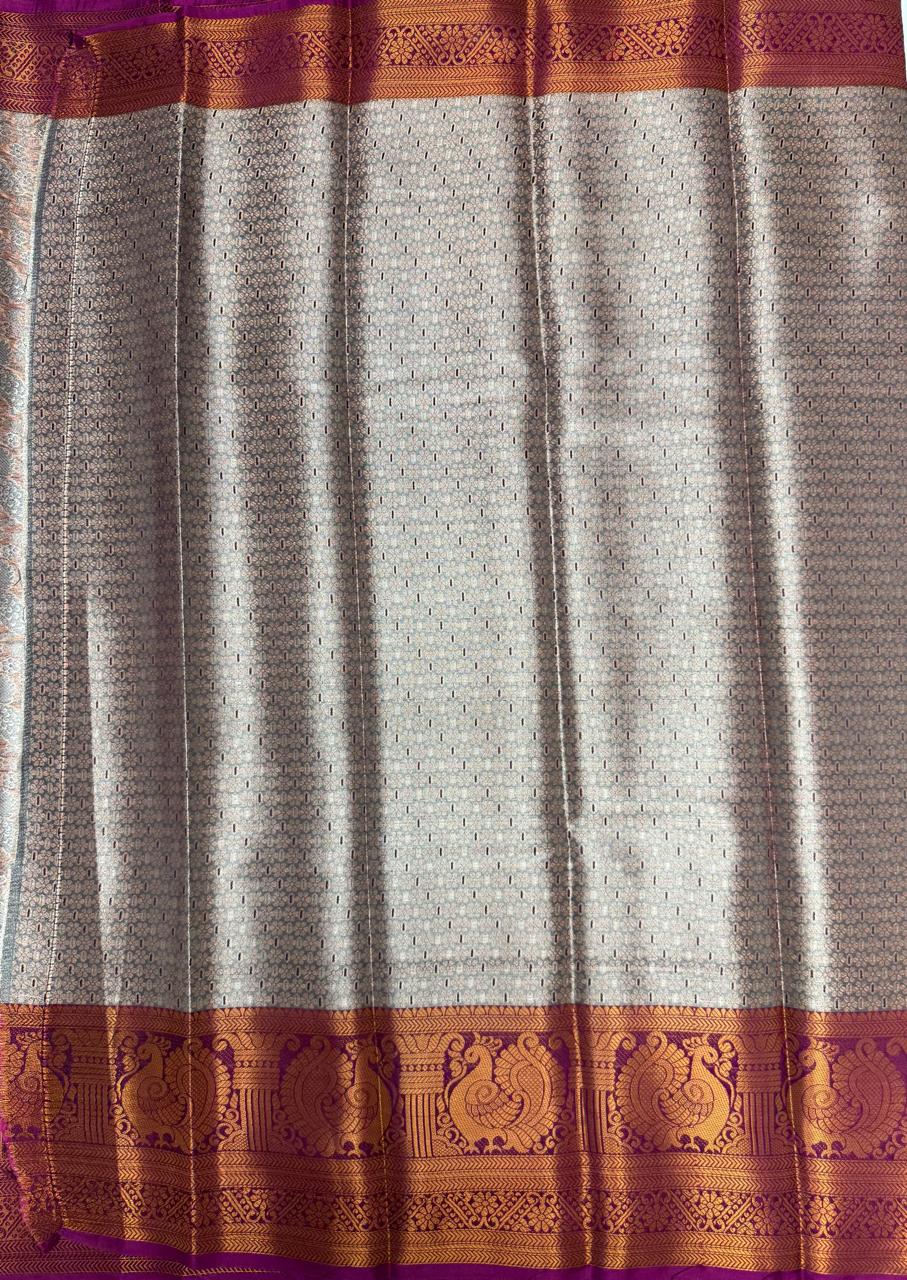 VSAS1062 - light lavender color body ,pallu , blouse.
