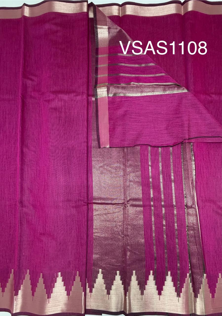 VSAS1108 - magenta color body,pallu , blouse.