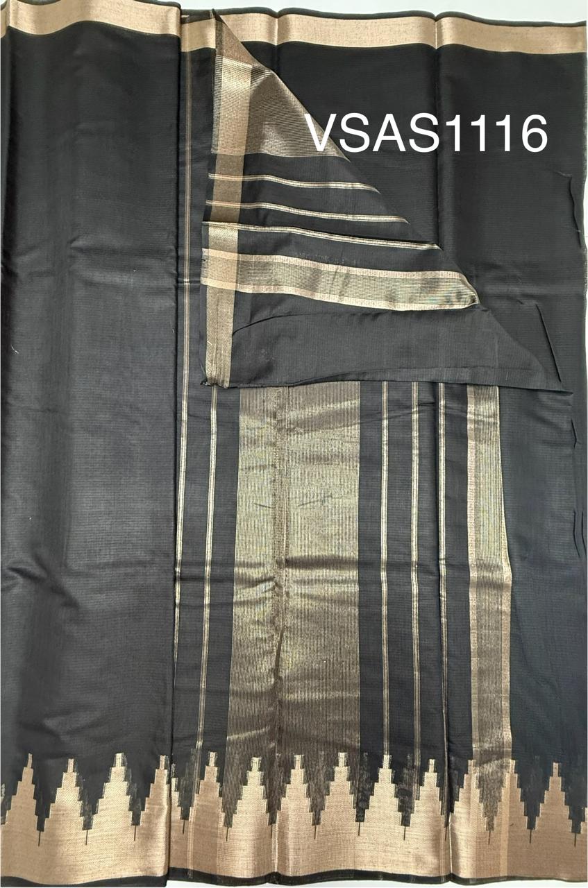 VSAS1116 - black color body ,pallu , blouse.