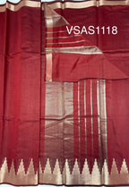 VSAS1118 - maroon color body ,pallu , blouse.