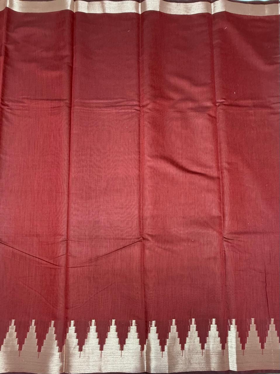 VSAS1118 - maroon color body ,pallu , blouse.