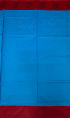 VSC926 - red color body , blue color pallu,blouse.