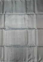 VSA614 - silver grey color body, pallu , blouse pure silk saree