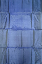 VSA615 - navy blue color body, pallu , blouse pure silk saree