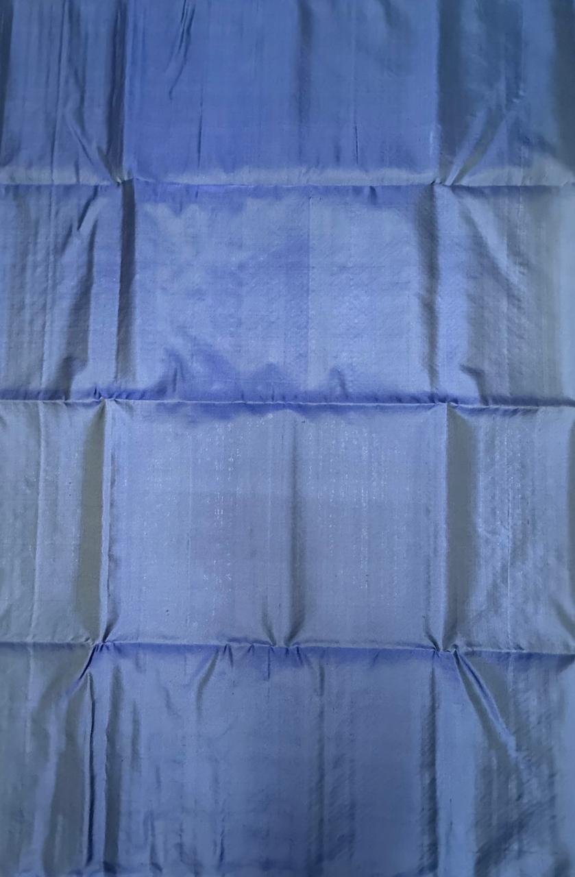 VSA615 - navy blue color body, pallu , blouse pure silk saree