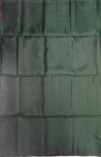 VSA622 - bottle green color body, pallu , blouse pure silk saree