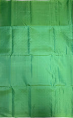 VSA623 - rexona green color body, pallu , blouse pure silk saree