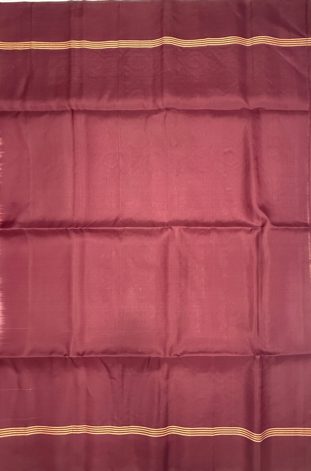 VSA675 - chocolate brown color body , brown color pallu , blouse pure silk saree