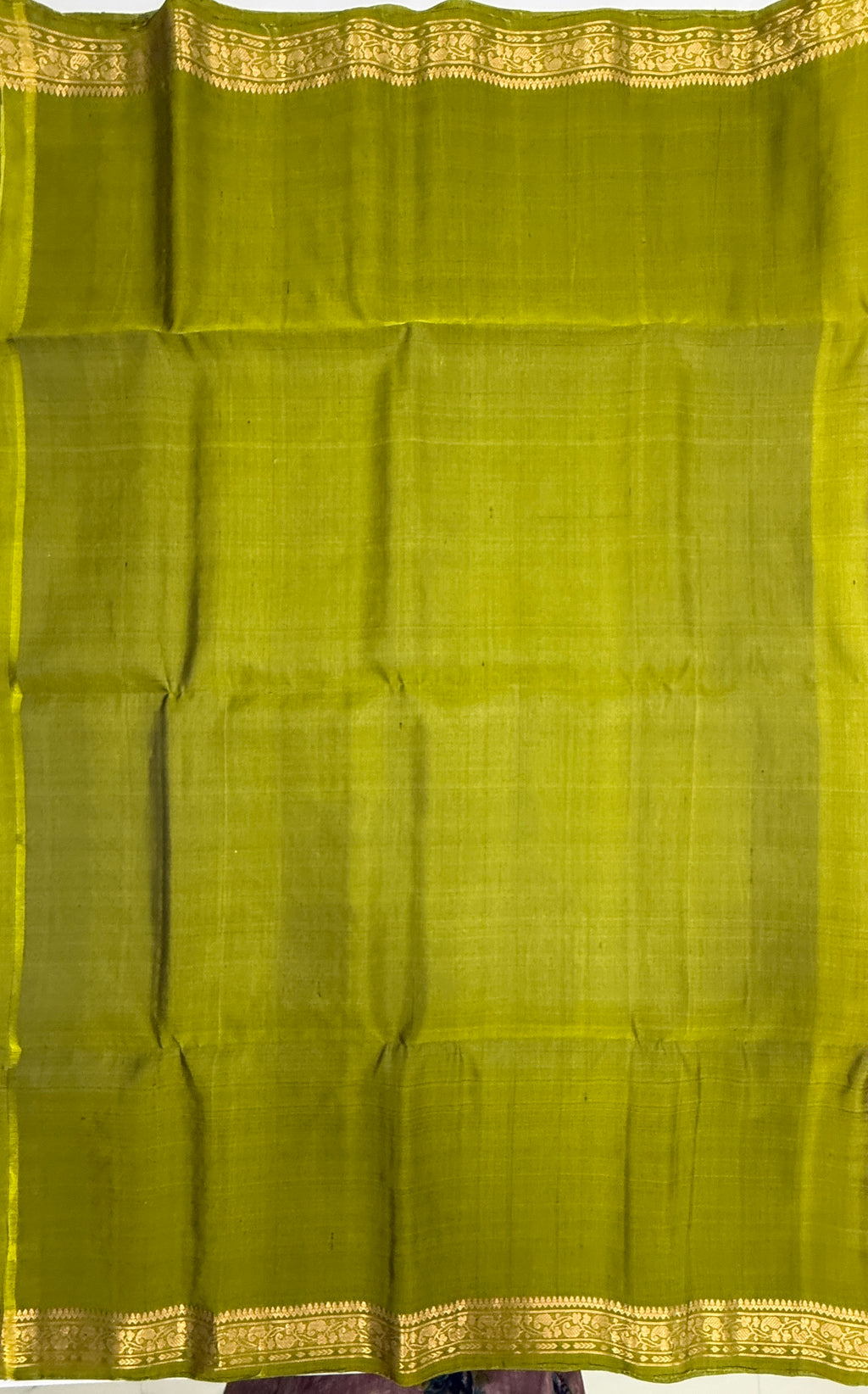 VSF1119 - violet color body , green color pallu,blouse - Pure silk saree