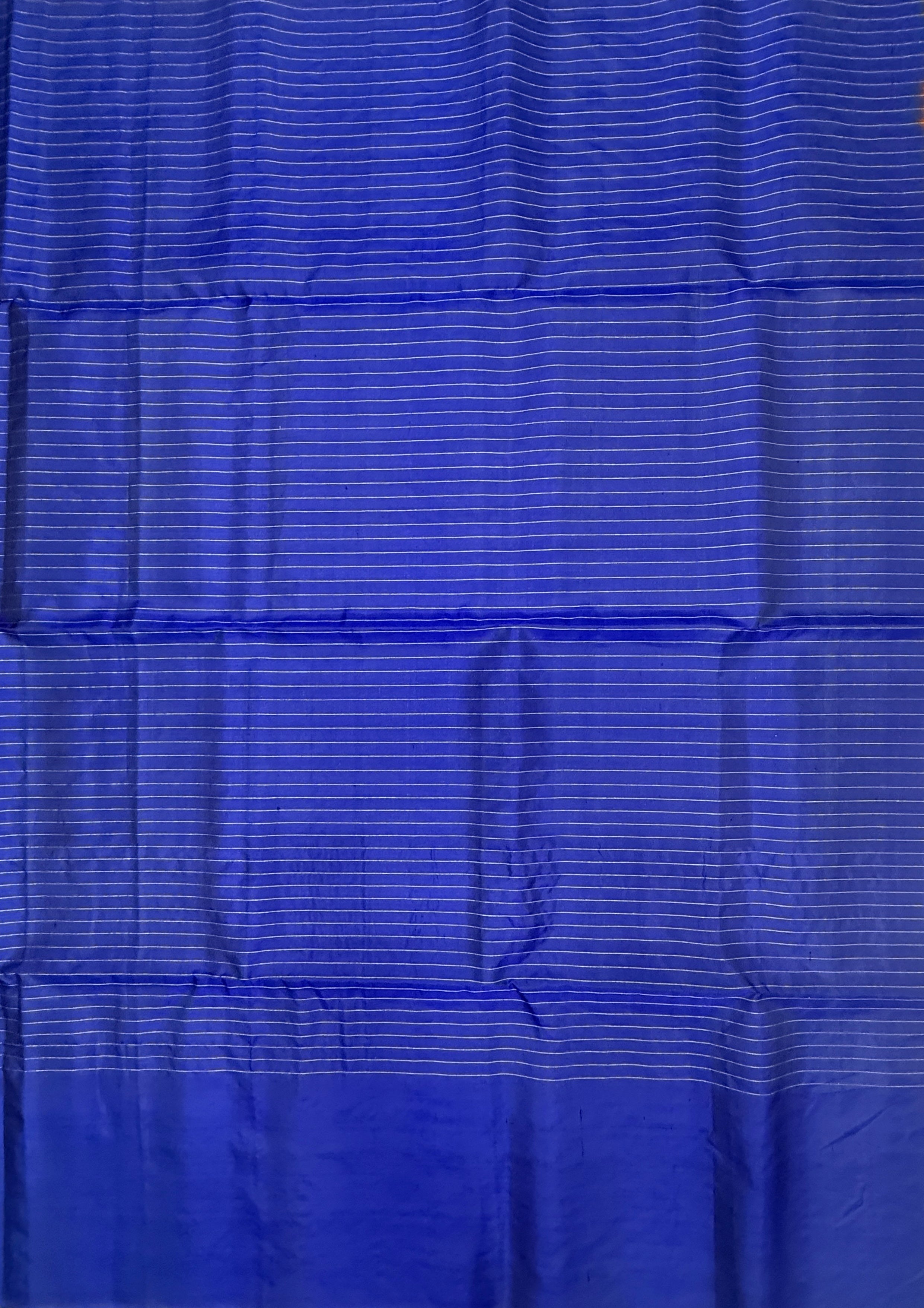 VSF1121 - ink blue color body , color pallu,blouse - Pure silk saree