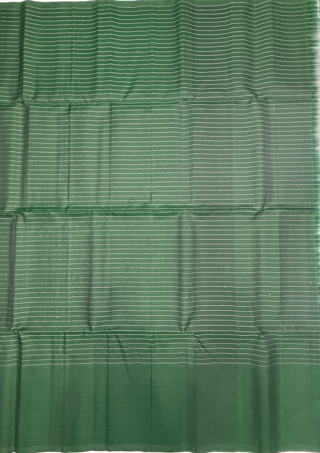 VSF11123 - bottle green color body , color pallu,blouse - Pure silk saree