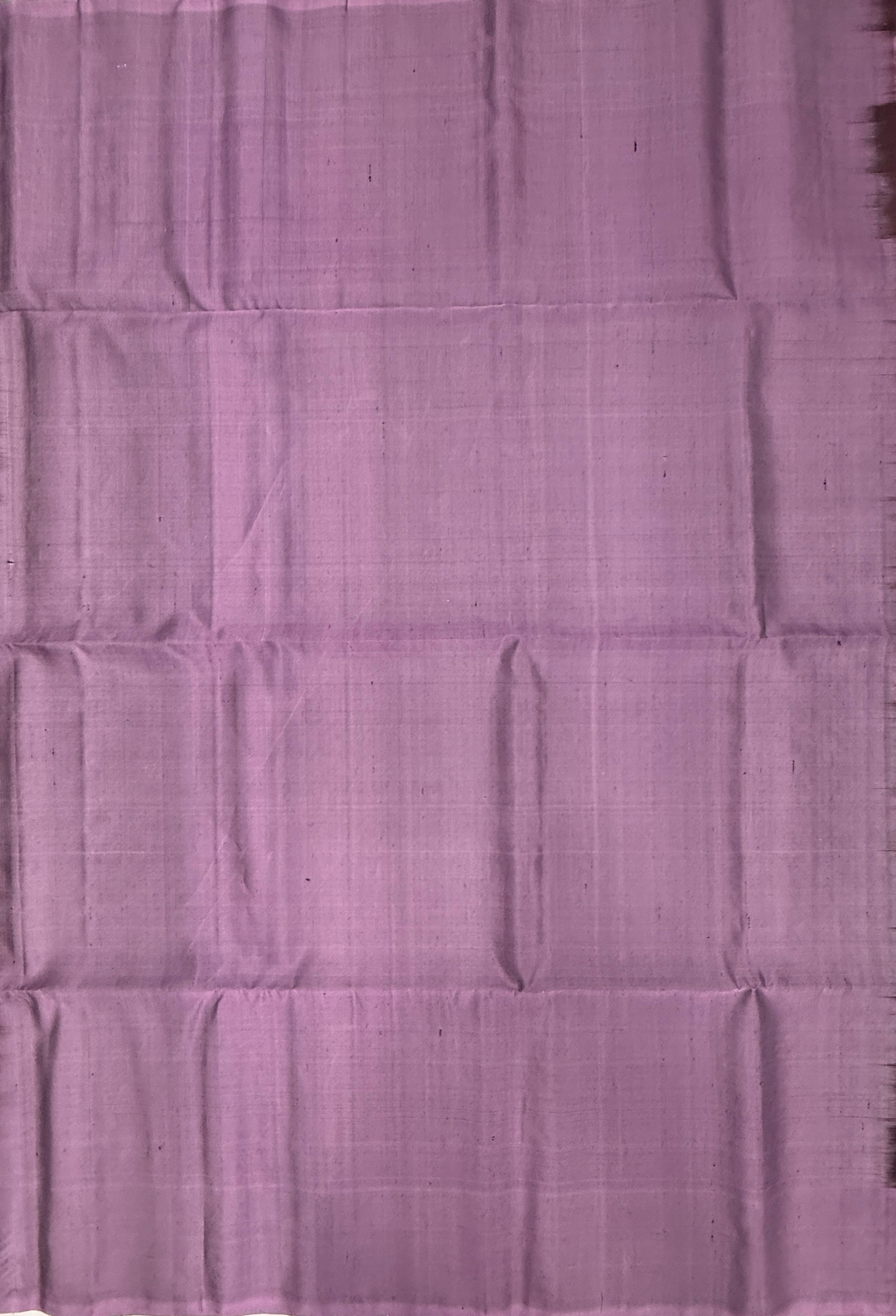 VSF1114 - brown color body , lavender color pallu,blouse - Pure silk saree