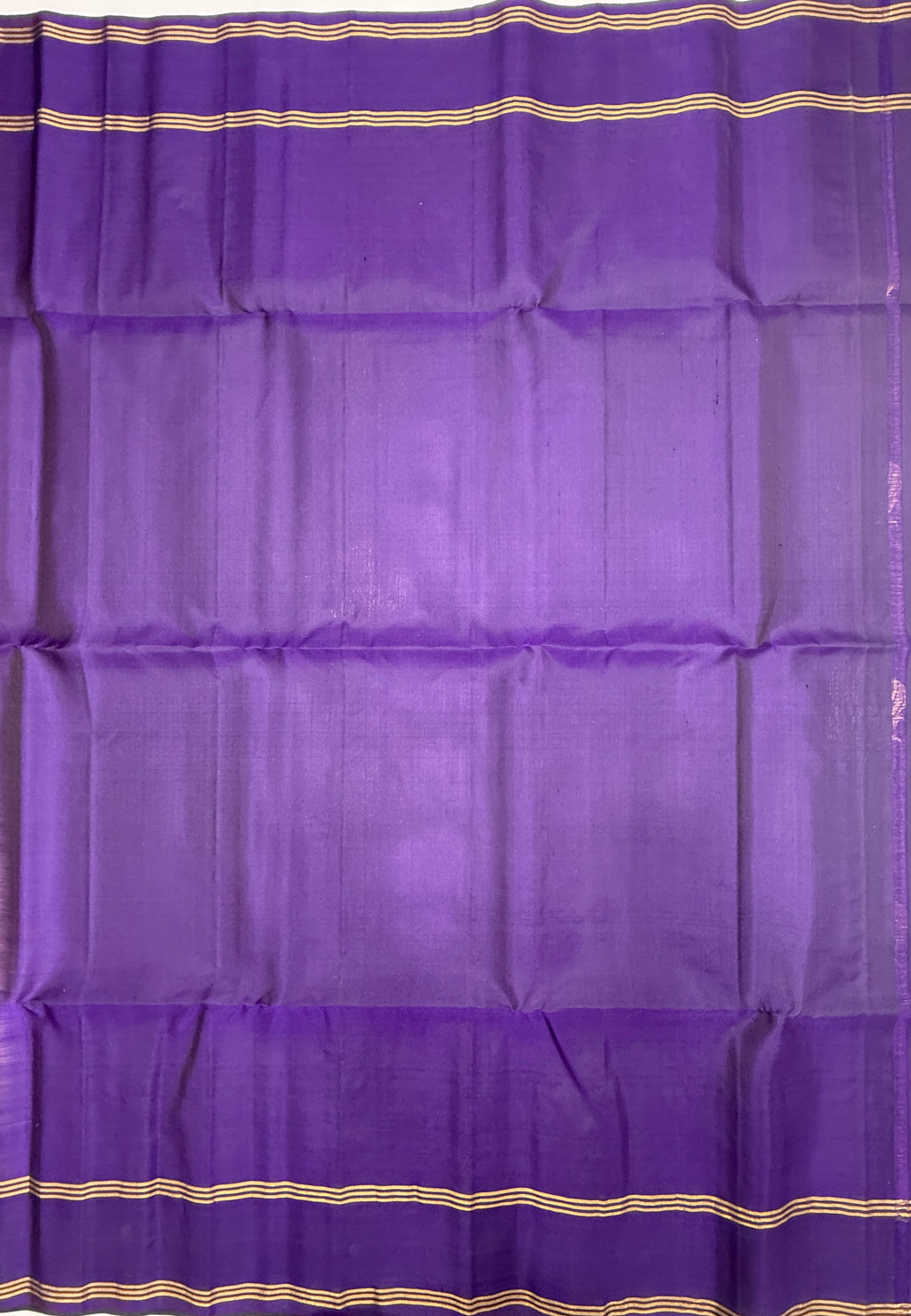 VSCB642 - lavender color body , violet color pallu , blouse - Pure silk saree