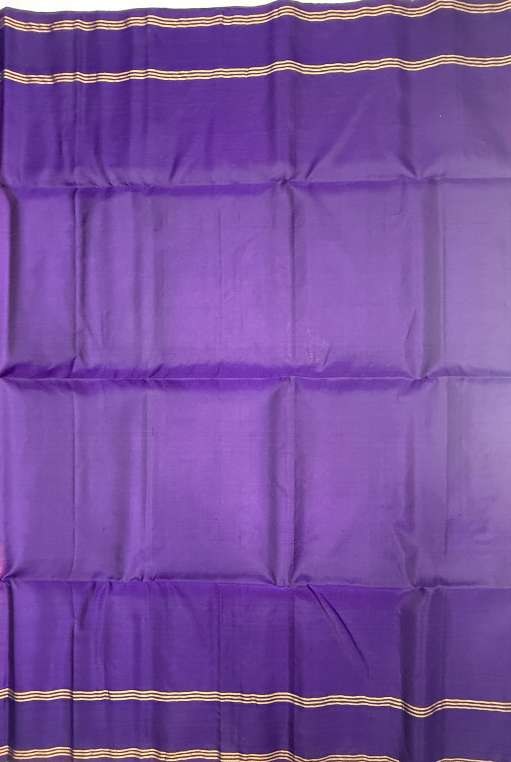 VSCB646 - purple color body , violet color pallu , blouse - Pure silk saree
