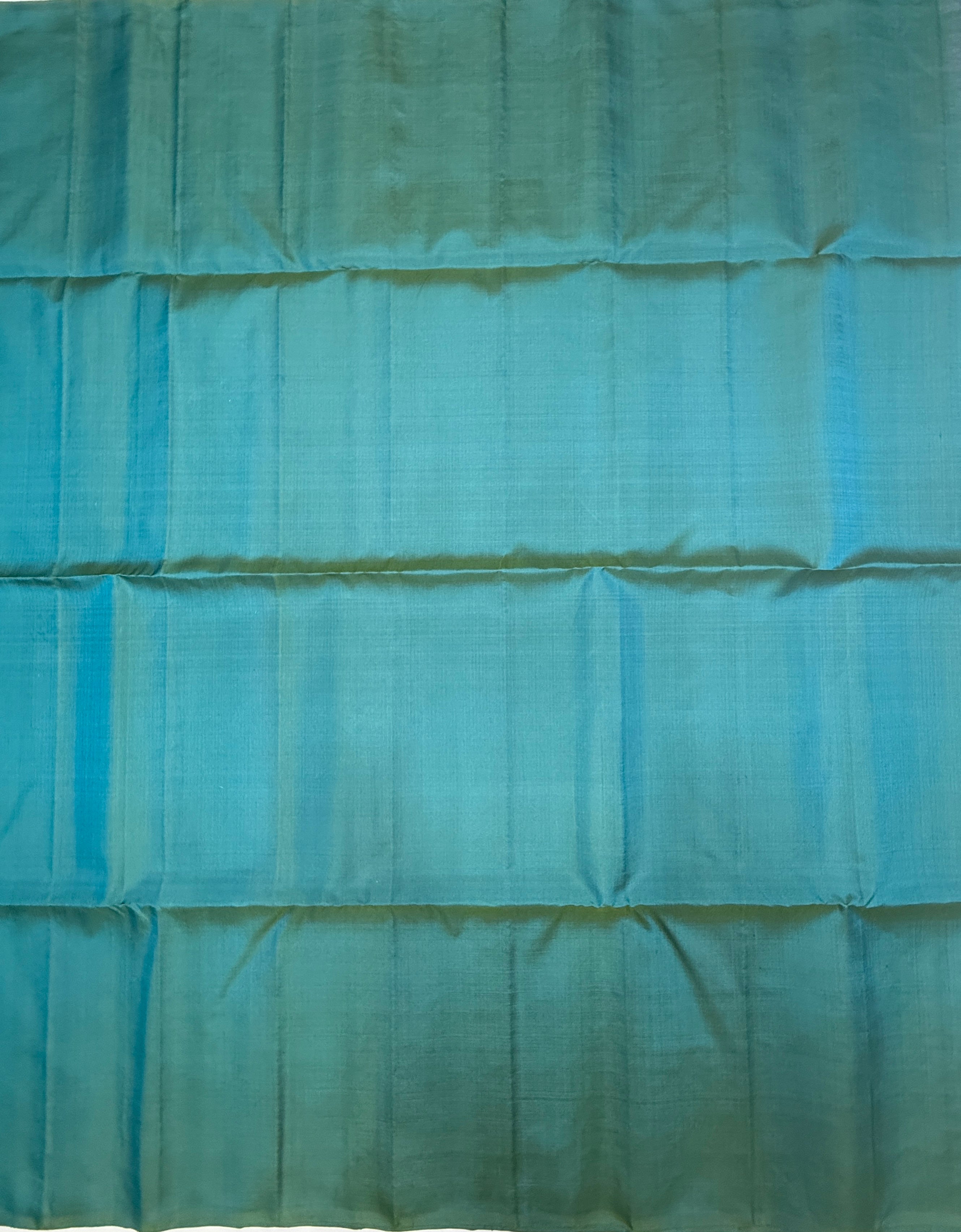 VSBP105 - dual blue color body , color pallu,blouse - Pure silk saree