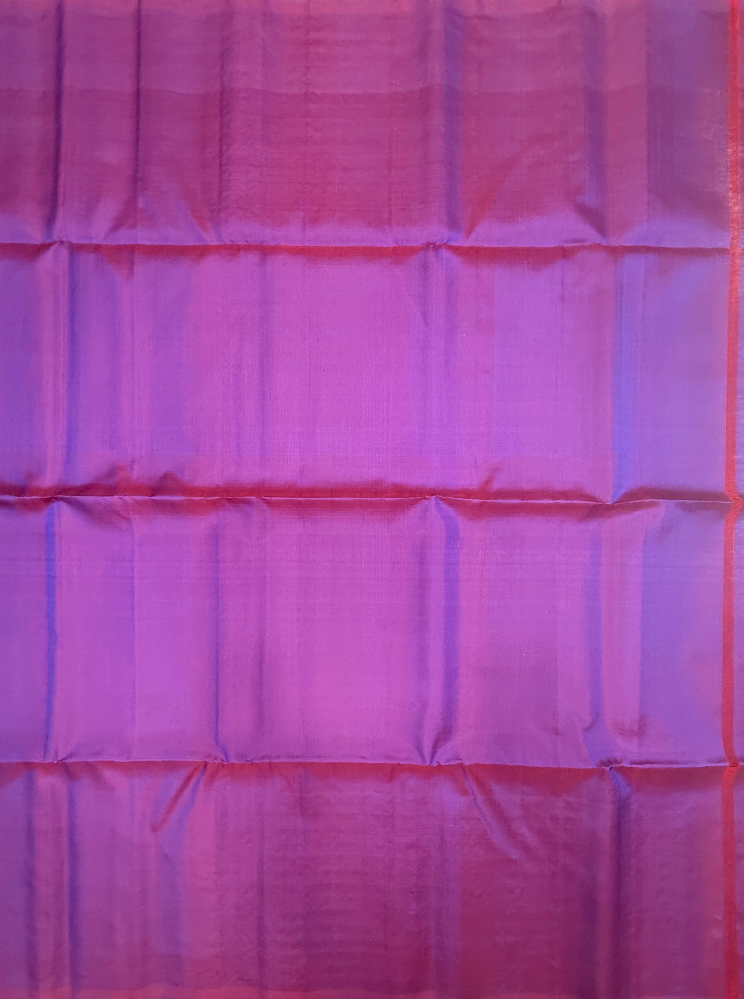 VSBP108 - dual purple color body , color pallu,blouse - Pure silk saree
