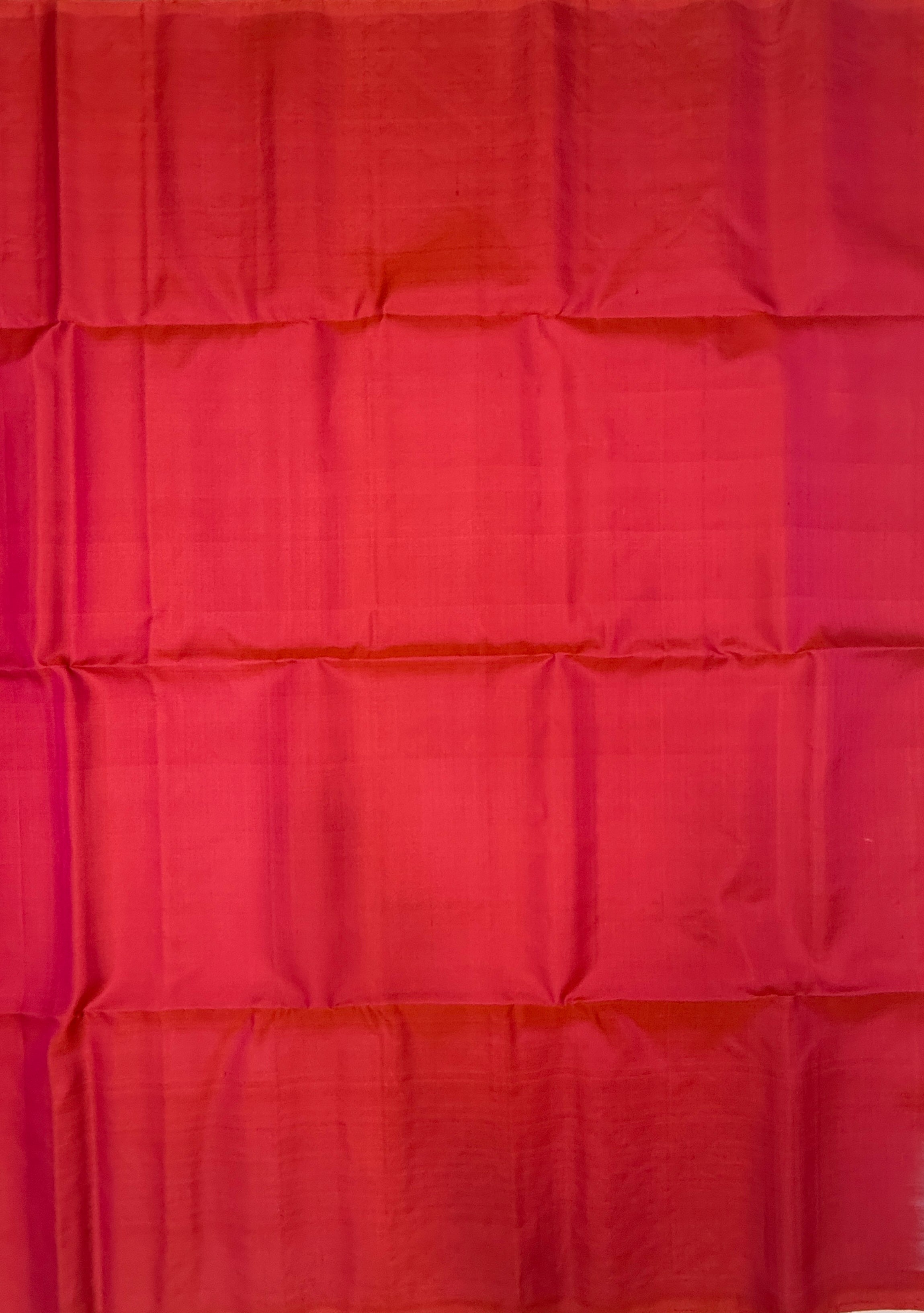 VST282 - pinkish orange color body, color pallu , blouse - Pure silk saree