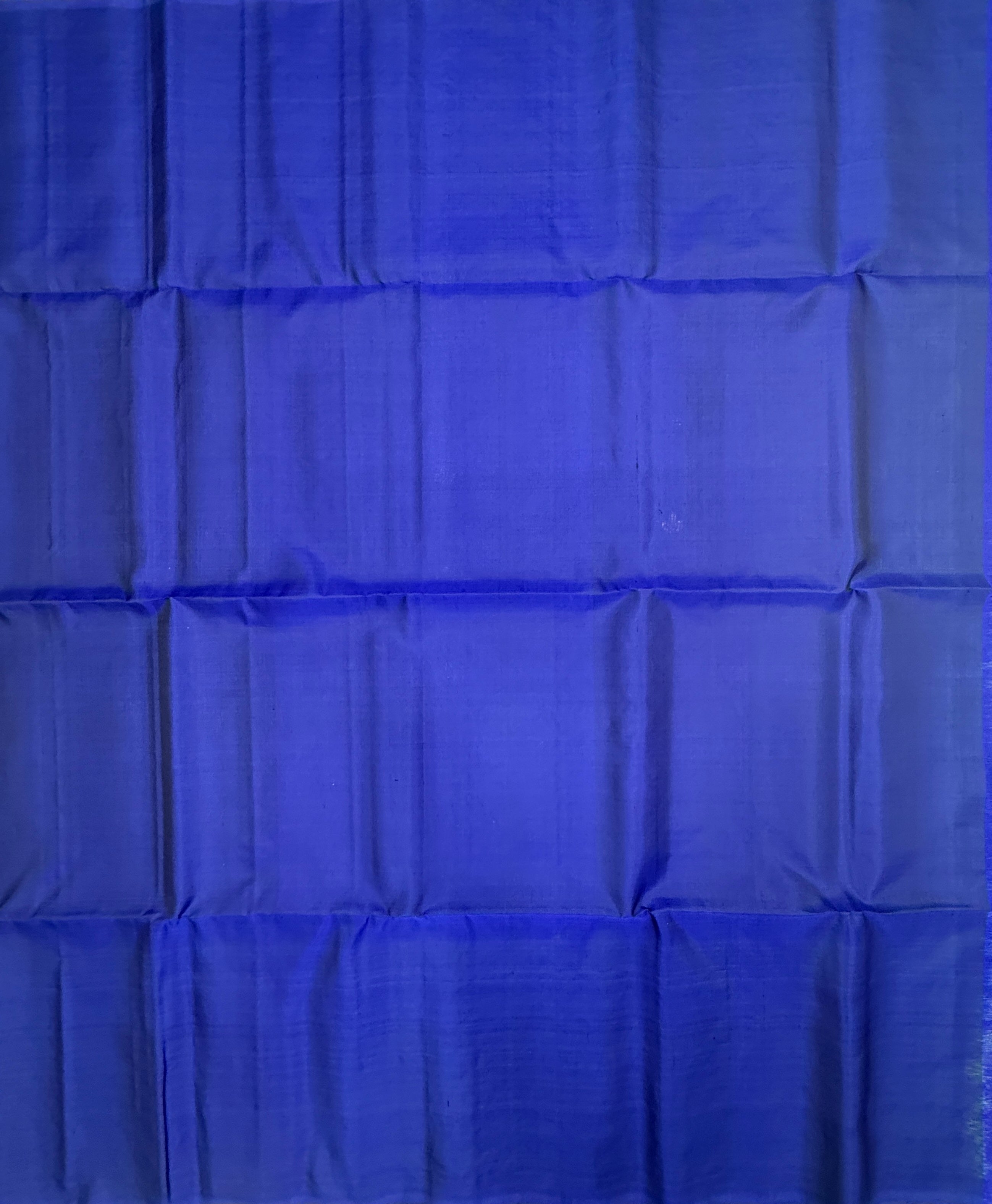 VST283 - royal blue color body , color pallu , blouse - Pure silk saree