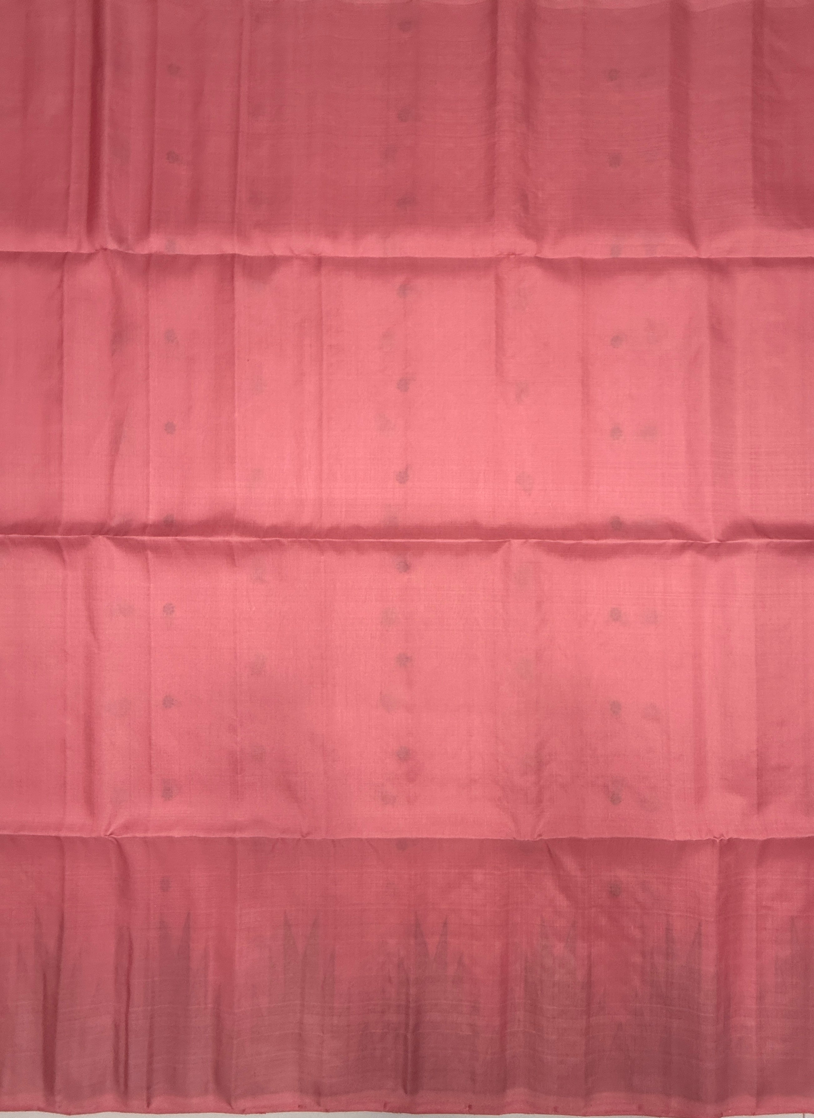 VST285 - light pink color body , color pallu , blouse - Pure silk saree