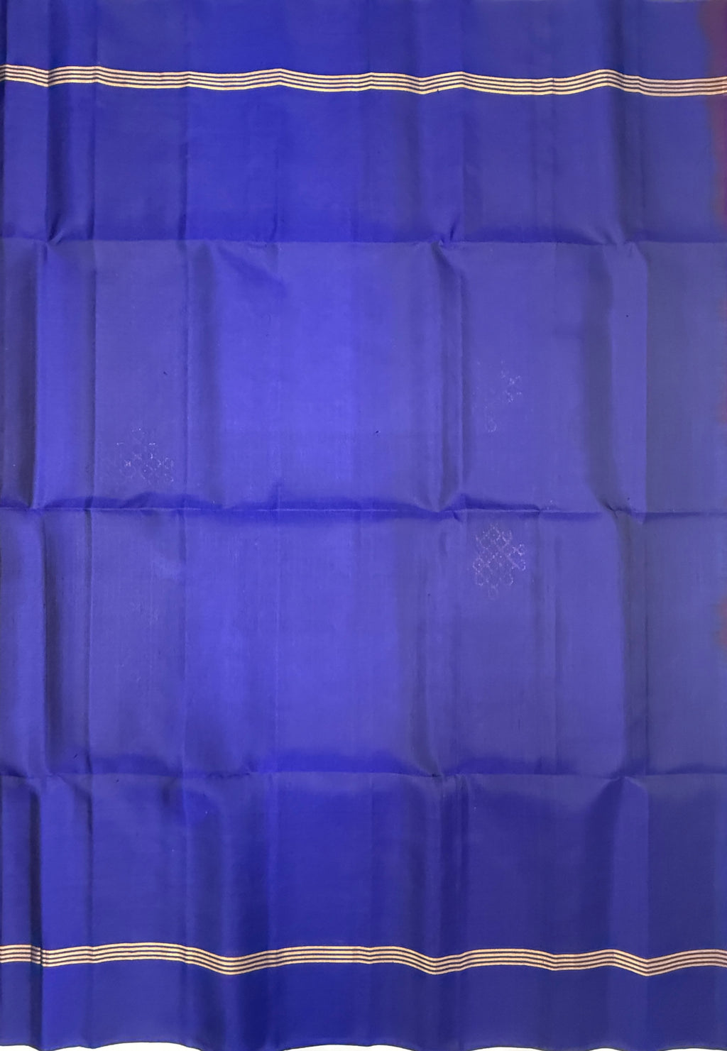 VSS496 - dark blue color body, pallu , blouse pure silk saree