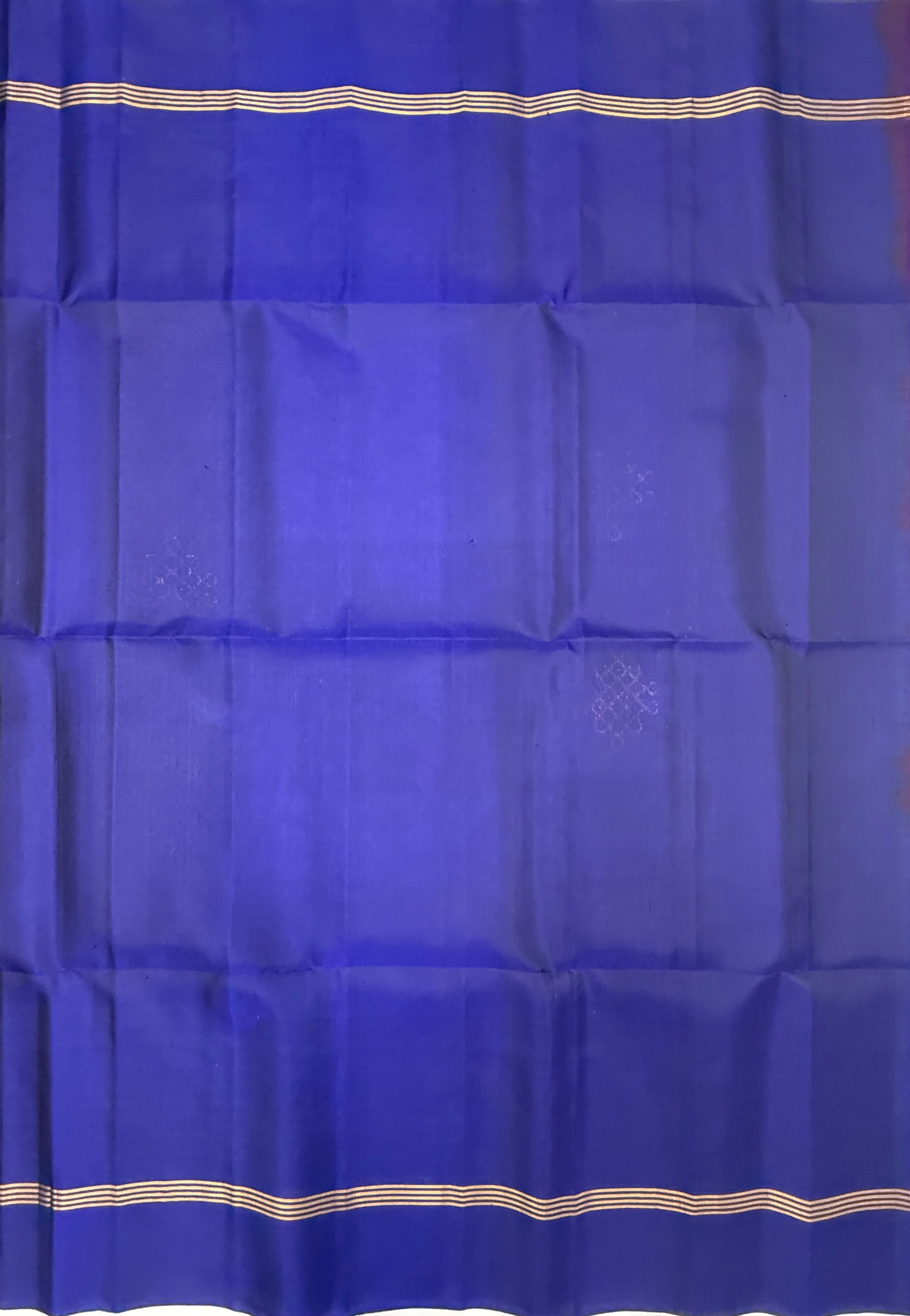 VSS496 - dark blue color body, pallu , blouse pure silk saree