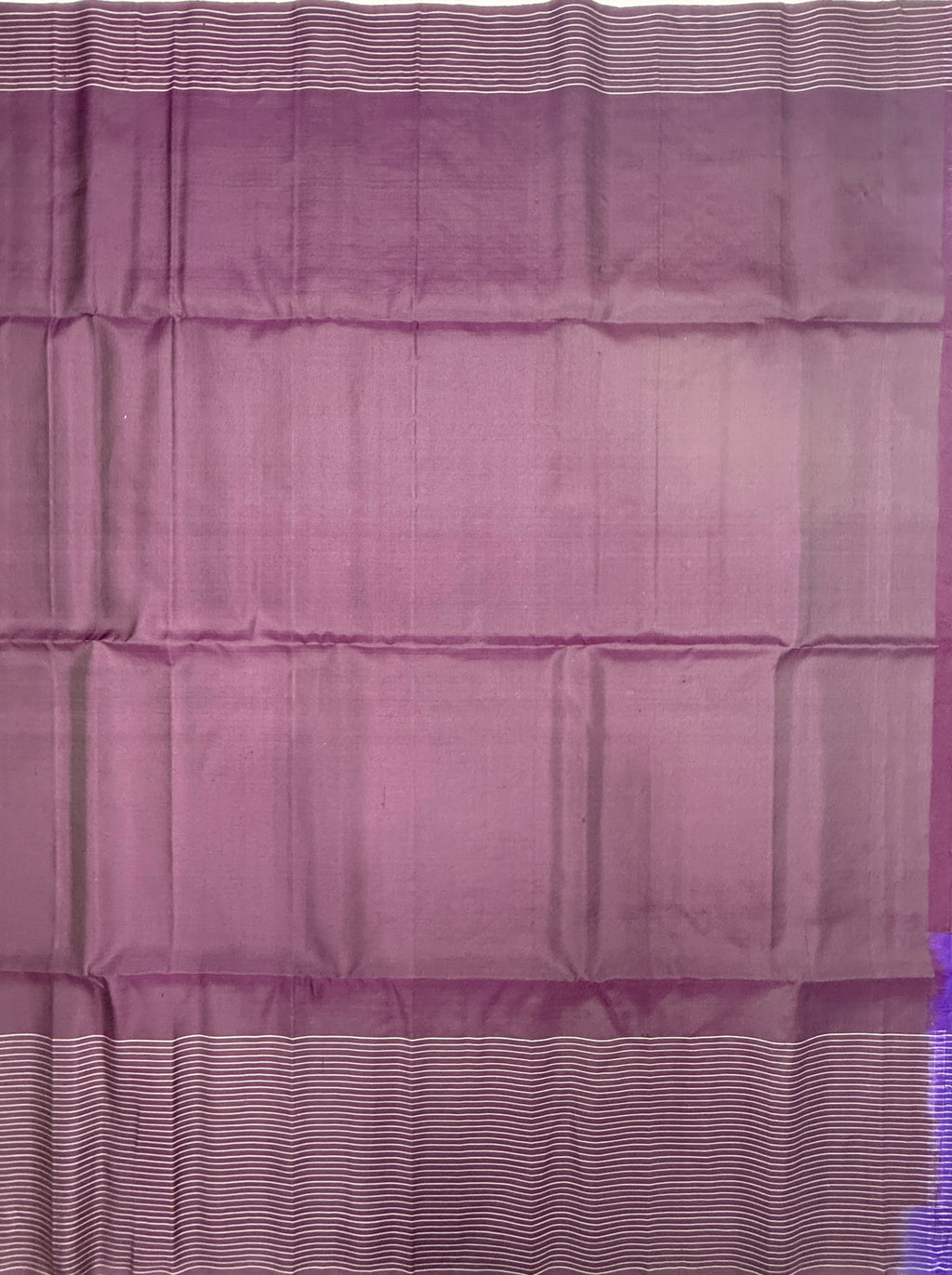 VST293 - dark purple color body , color pallu , blouse - Pure silk saree