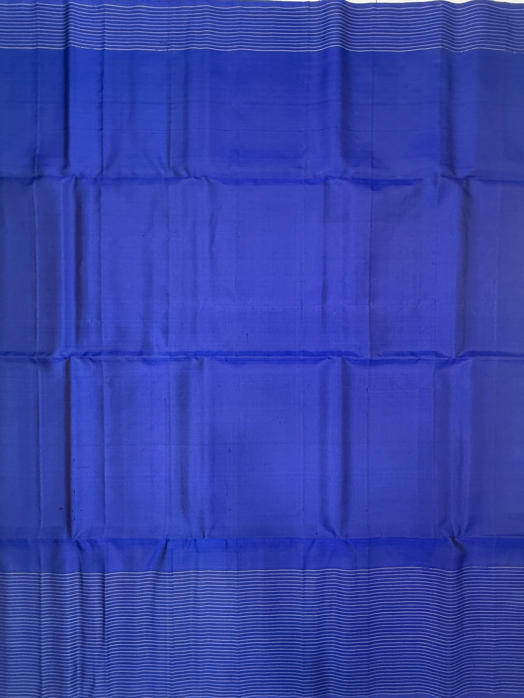 VST294 - royal blue color body , color pallu , blouse - Pure silk saree