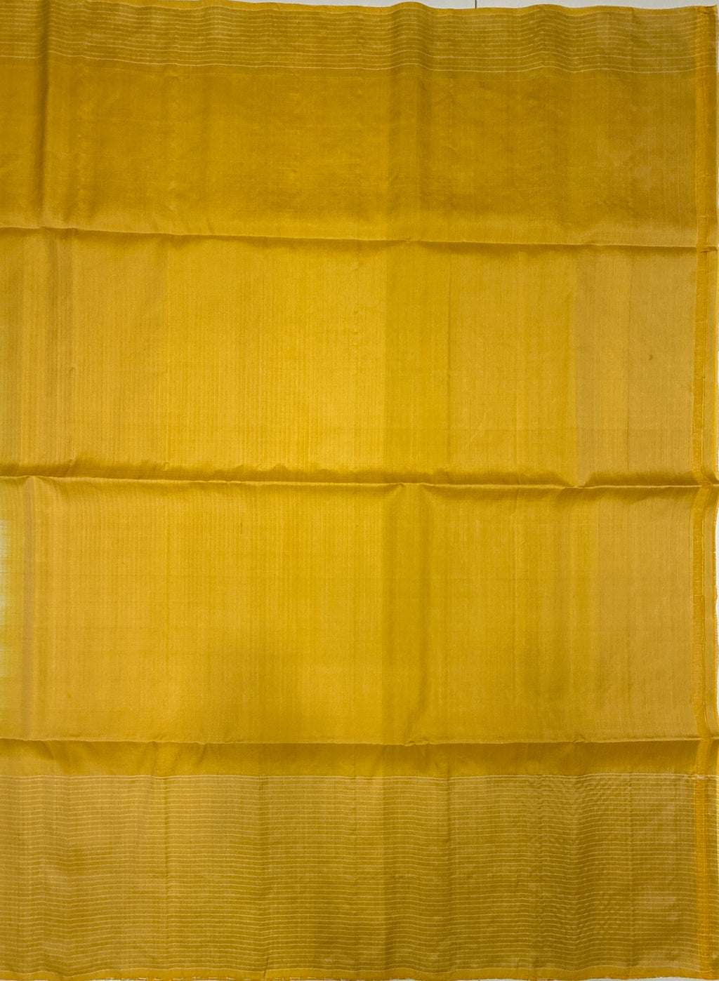VST296 - beige color body , yellow color pallu , blouse - Pure silk saree