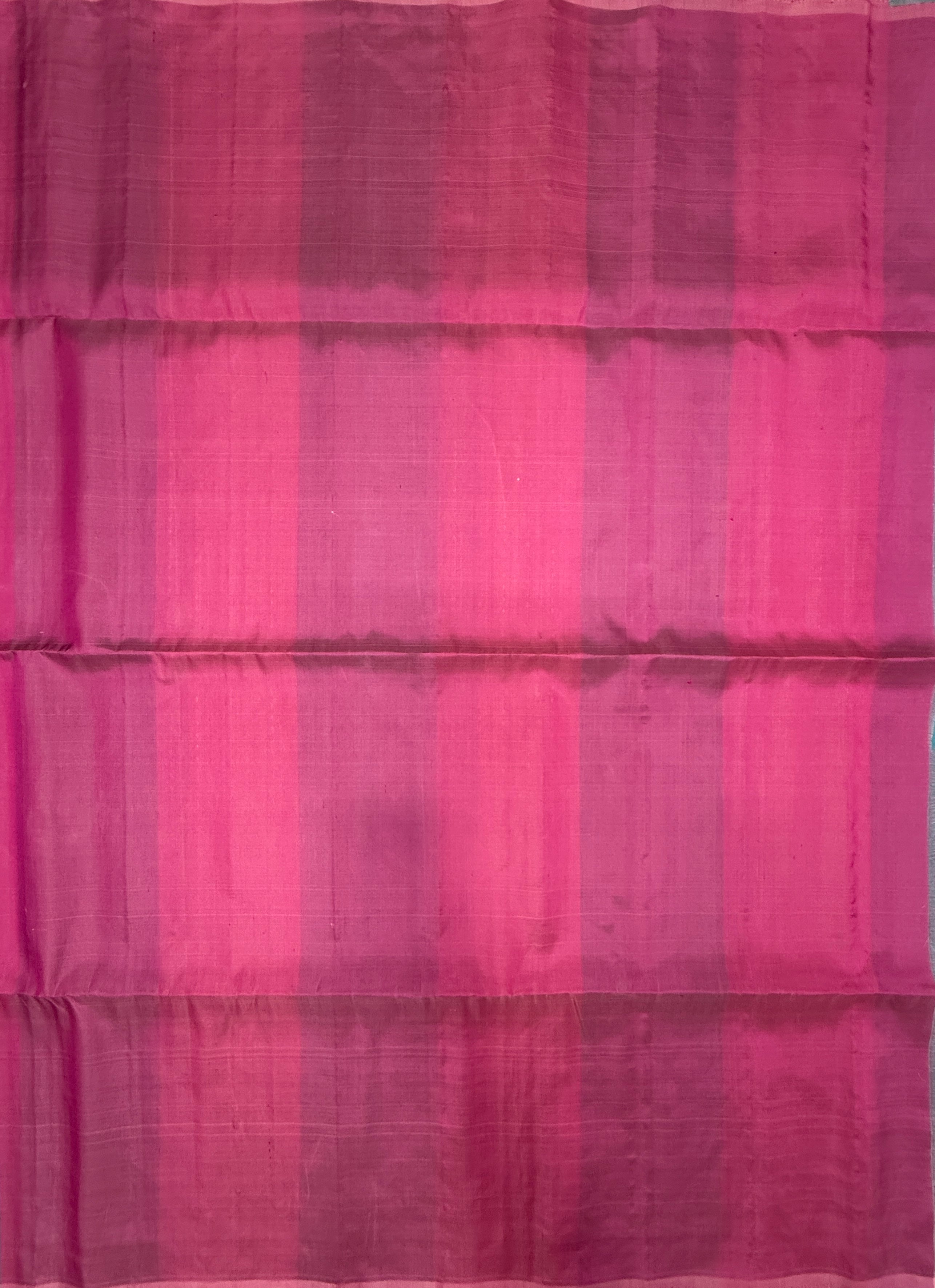 VSD166 - dual blue color body , lotus pink color pallu,blouse - Pure silk saree