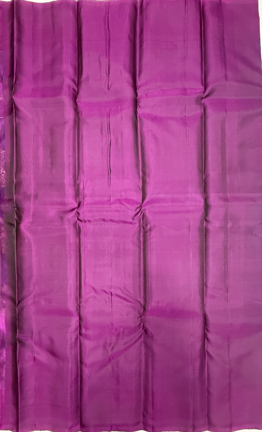 VSM395 - peacock blue color body , purple color pallu , blouse