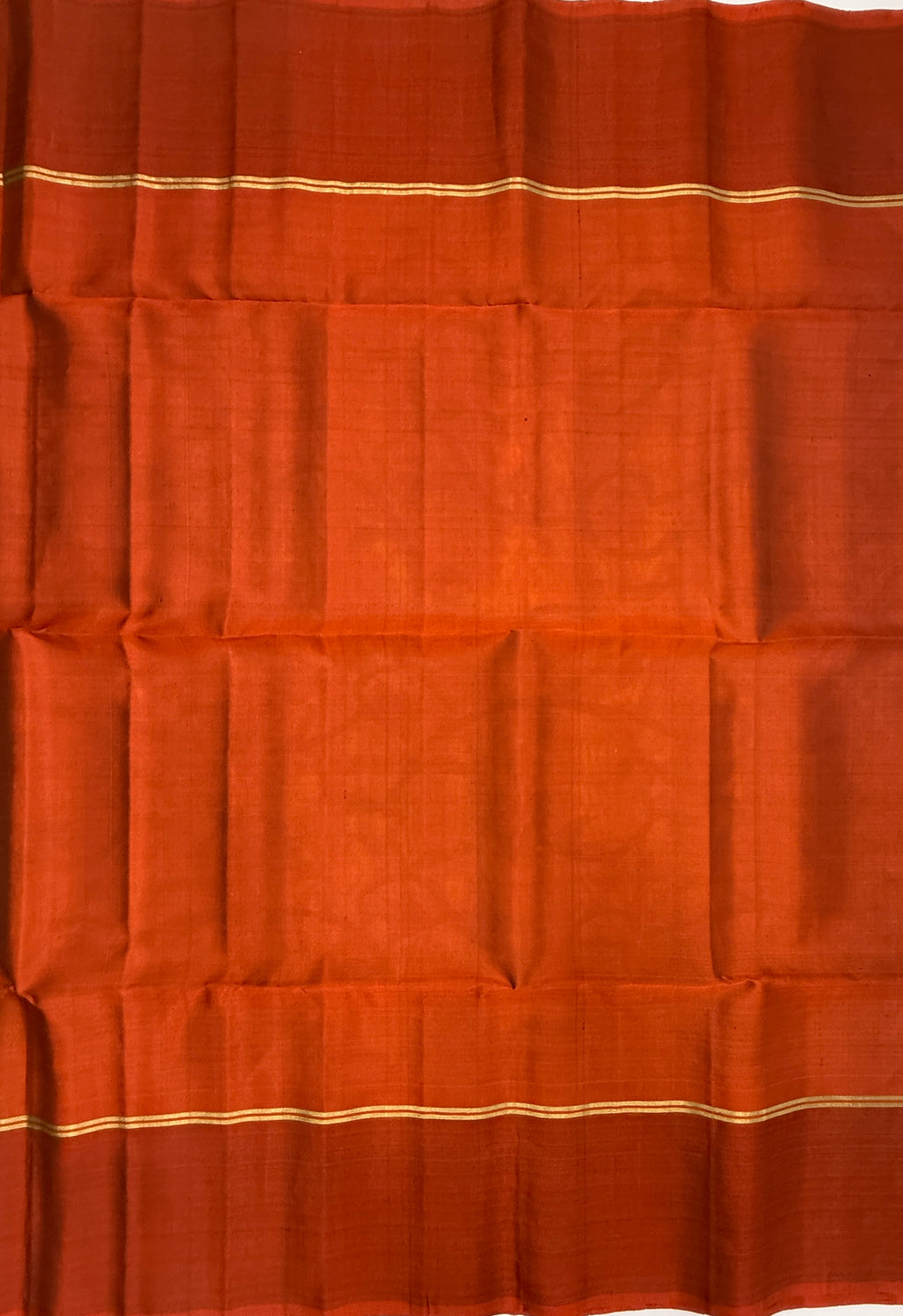 VSM406 - mehandi green color body , orange color pallu , blouse