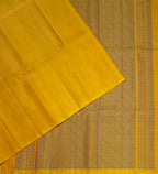 VSP734 - yellow color body , color pallu , blouse - Pure silk saree