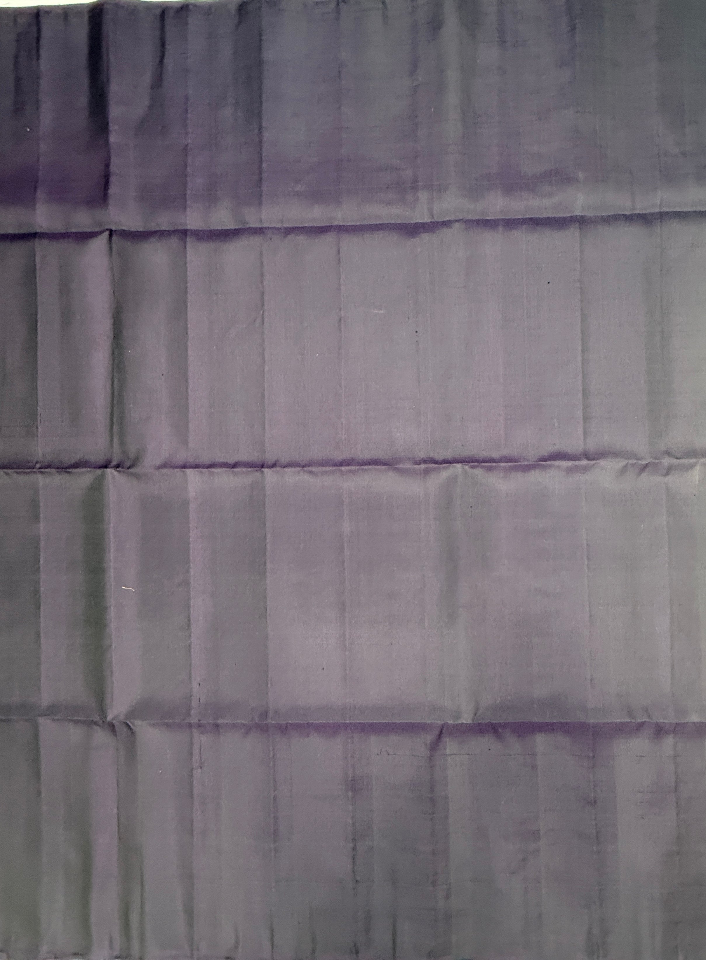 VST297 - dark purple color body , color pallu , blouse - Pure silk saree