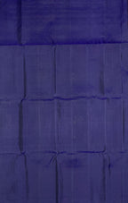 VSA397 - navy blue color body, pallu , blouse pure silk saree