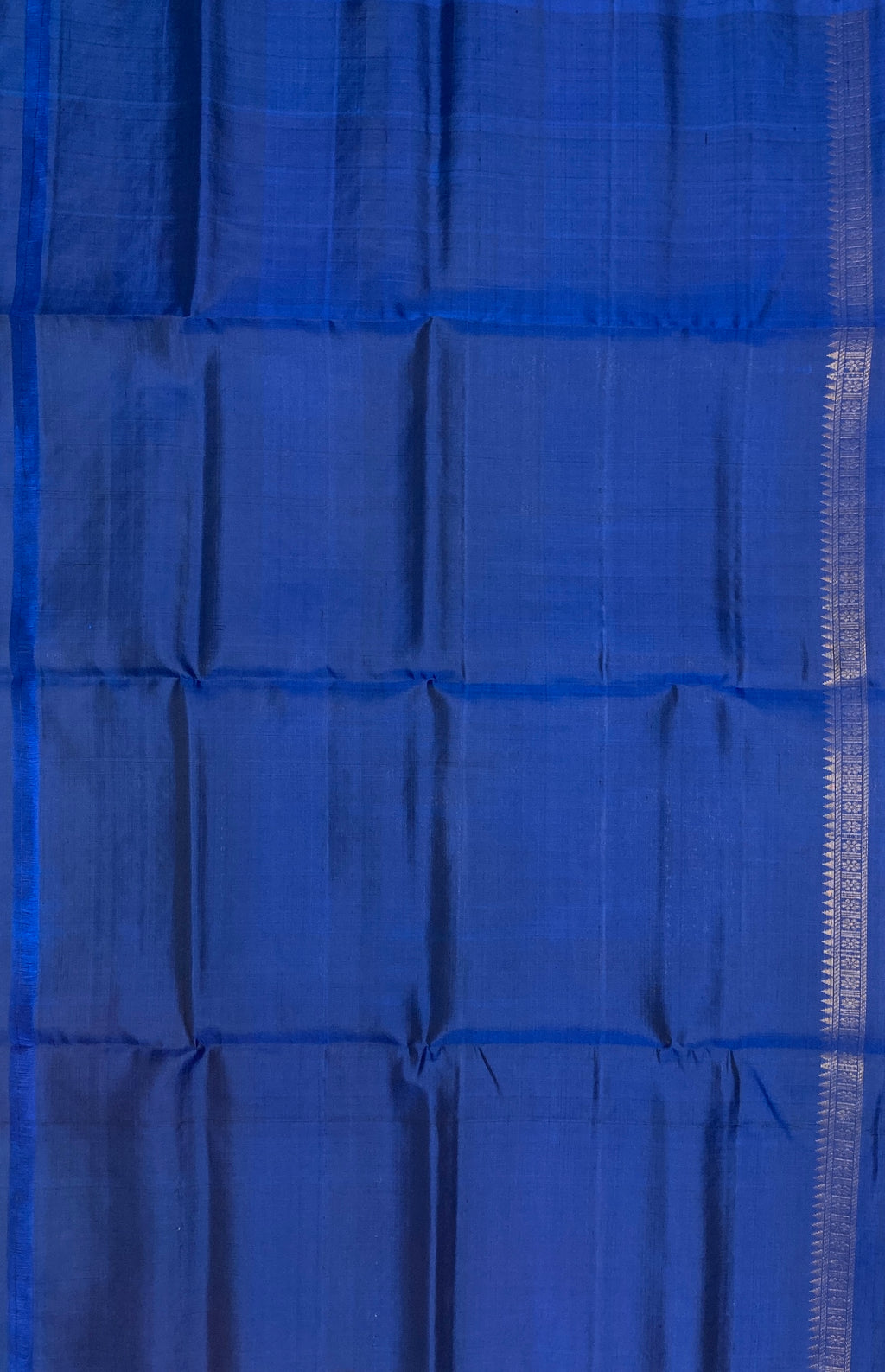 VSA433 - maroon color body & peacock blue color pallu , blouse pure silk saree