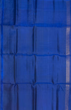VSA433 - maroon color body & peacock blue color pallu , blouse pure silk saree