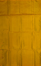 VSA483 - navy blue color body & yellow green color pallu , blouse pure silk saree