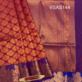 VSAS144 - purple color body , violet color pallu , blouse.