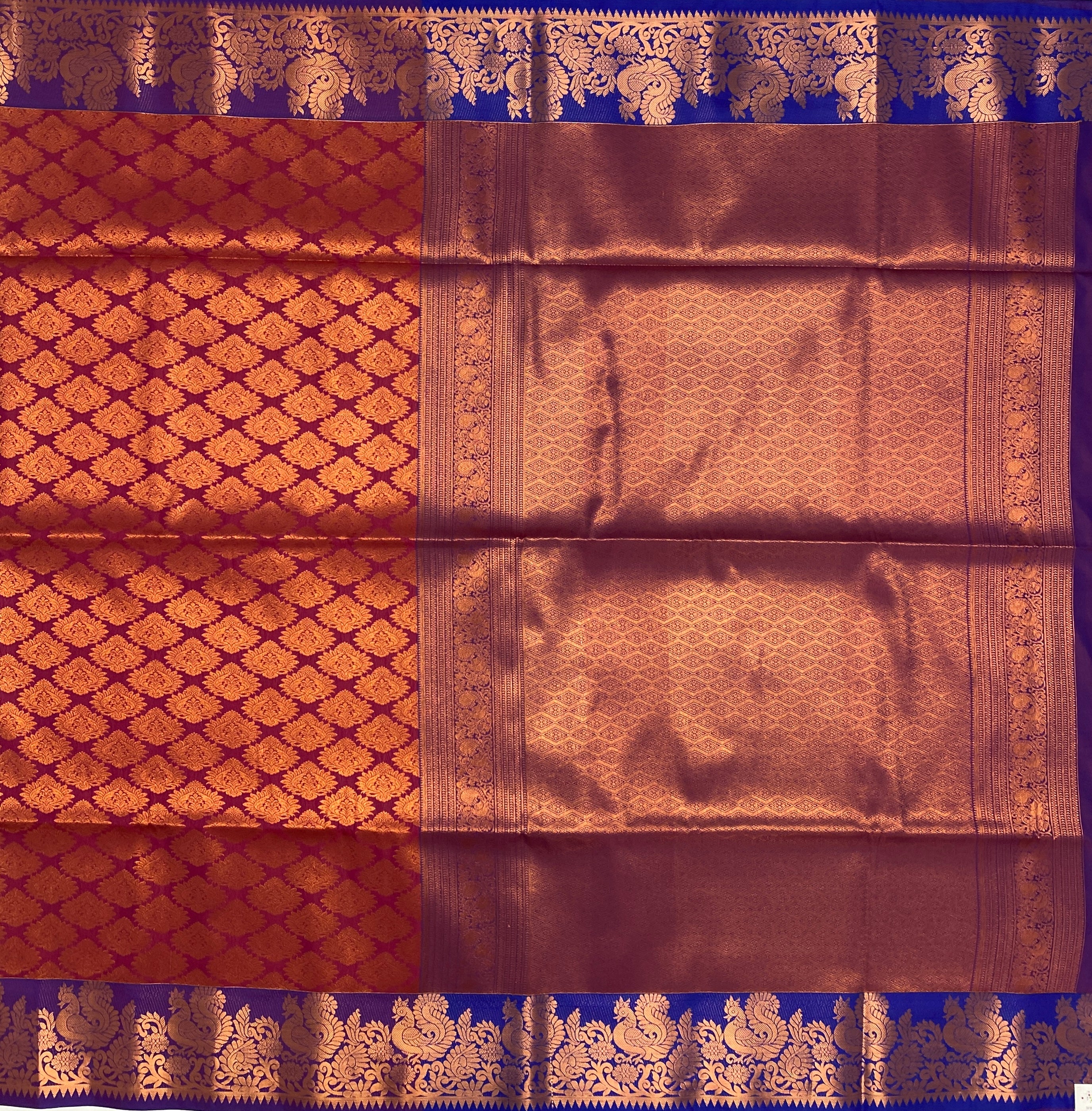 VSAS144 - purple color body , violet color pallu , blouse.