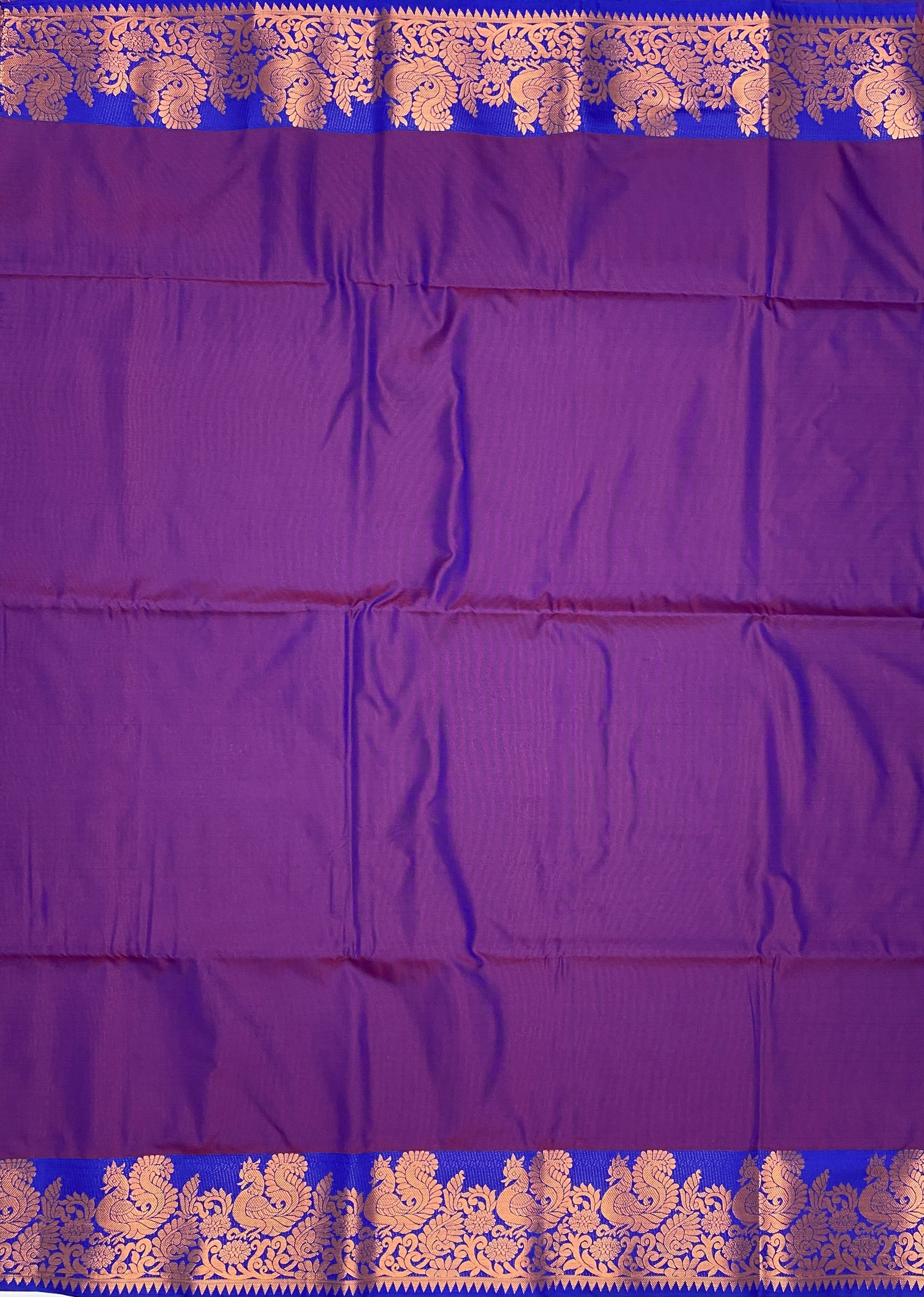 VSAS144 - purple color body , violet color pallu , blouse.