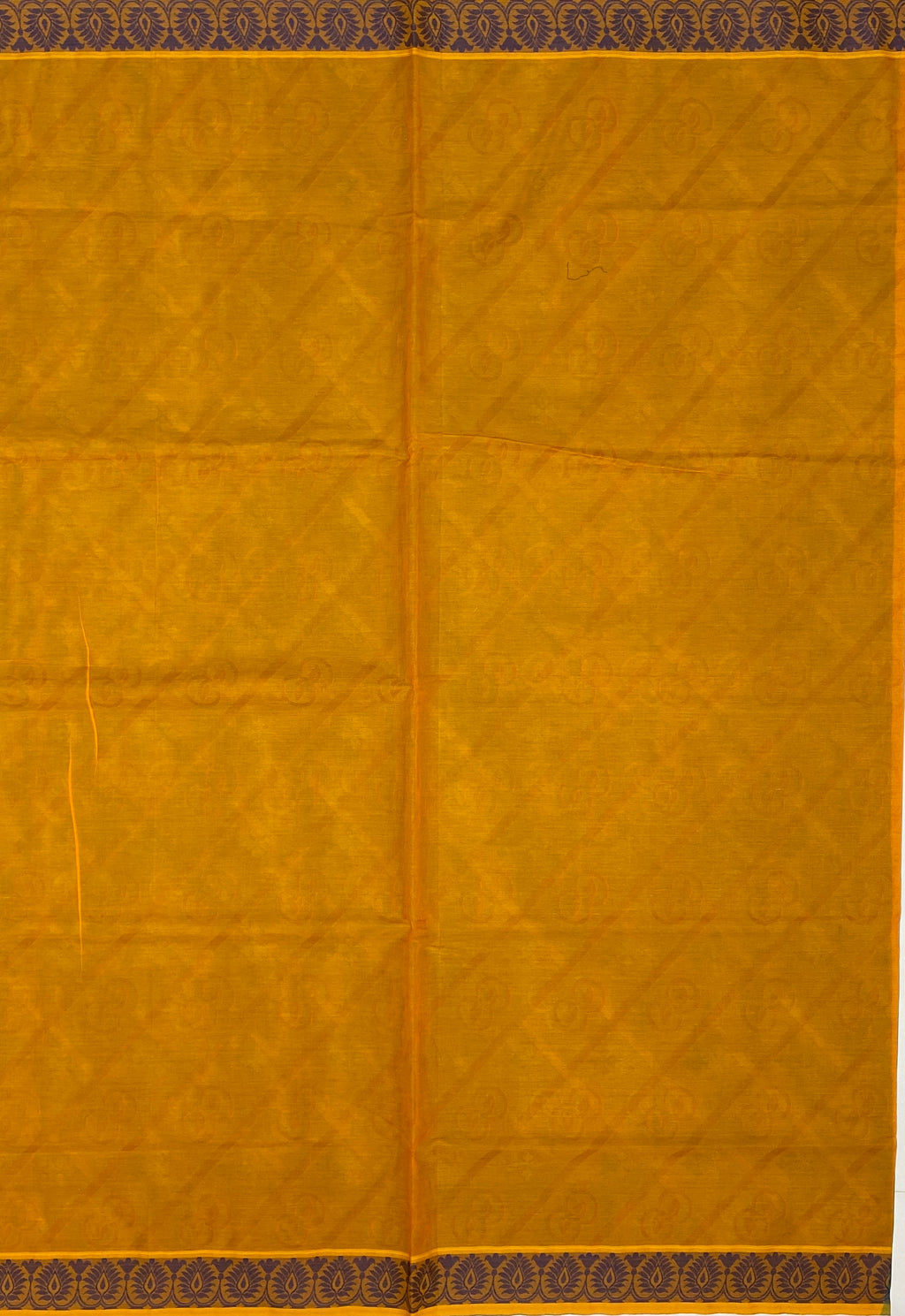 VSC113 - green with mango yellow color body, mango yellow color pallu,blouse.