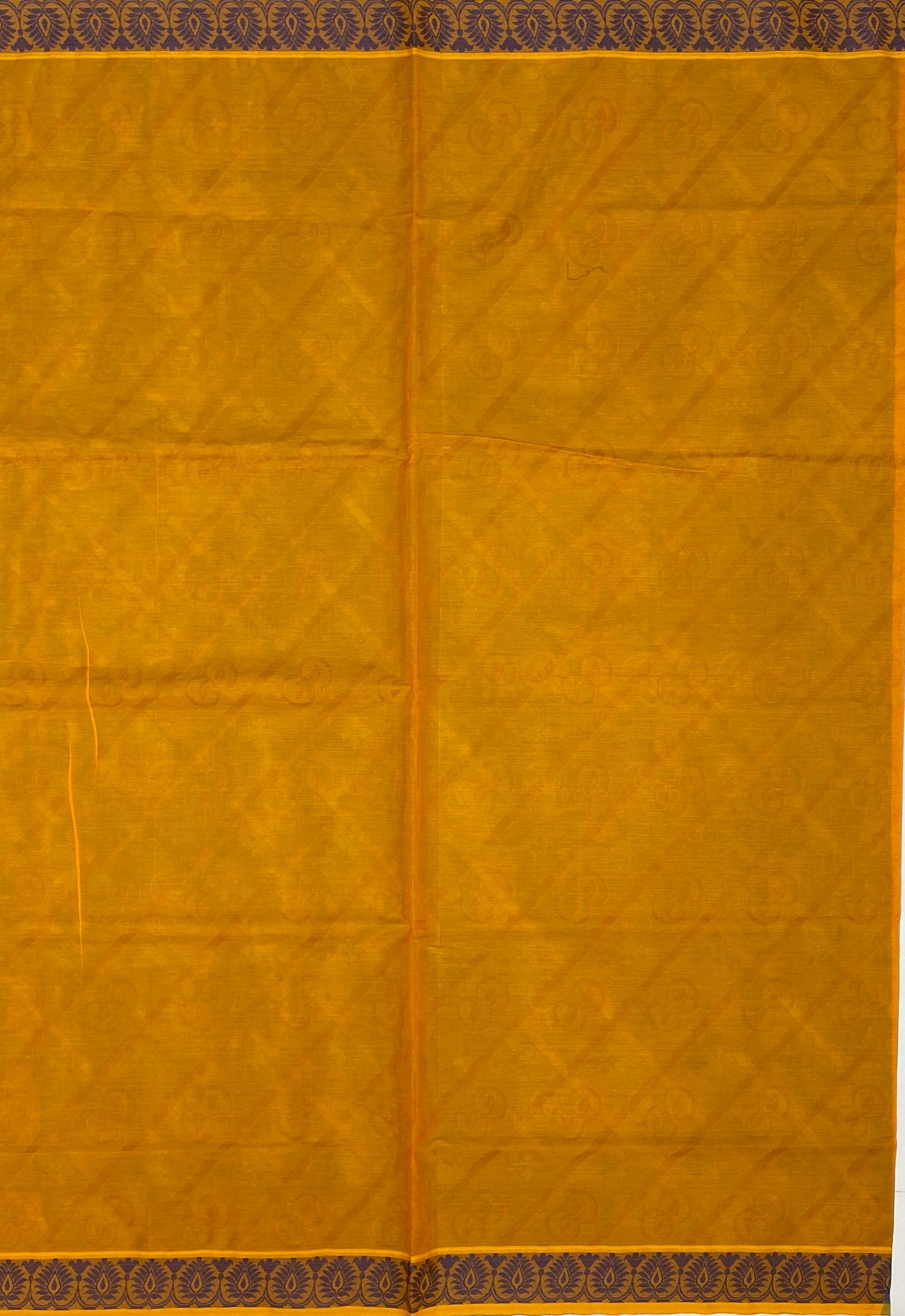 VSC113 - green with mango yellow color body, mango yellow color pallu,blouse.