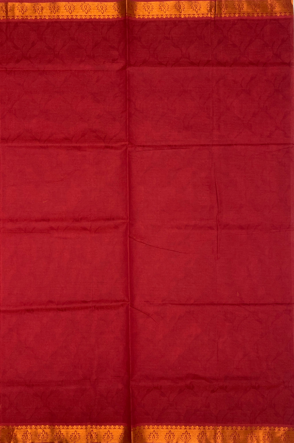 VSC156 - dark red color body,pallu,blouse.