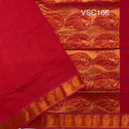 VSC166 - dual tone pink color body,pallu,blouse.