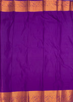VSAS537 - algae green color body , violet color pallu , blouse.