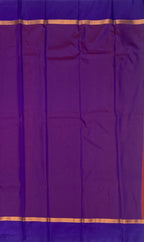 VSAS545 - brick red color body , violet with purple color pallu , blouse.