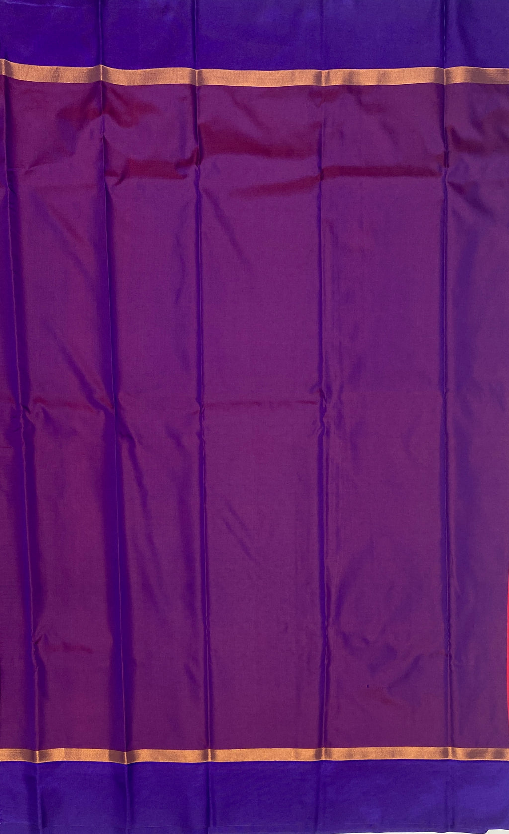 VSAS546 - reddish pink color body , violet with purple color pallu , blouse.