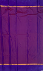 VSAS546 - reddish pink color body , violet with purple color pallu , blouse.