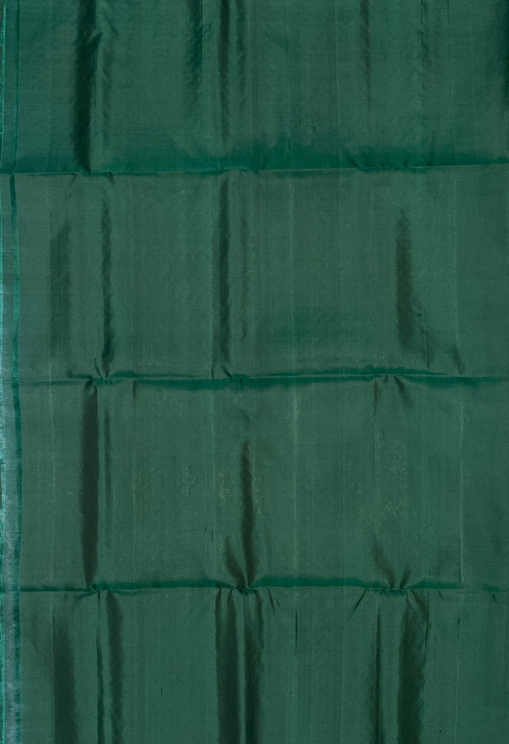 VSS319 - bottle green color body, pallu , blouse pure silk saree